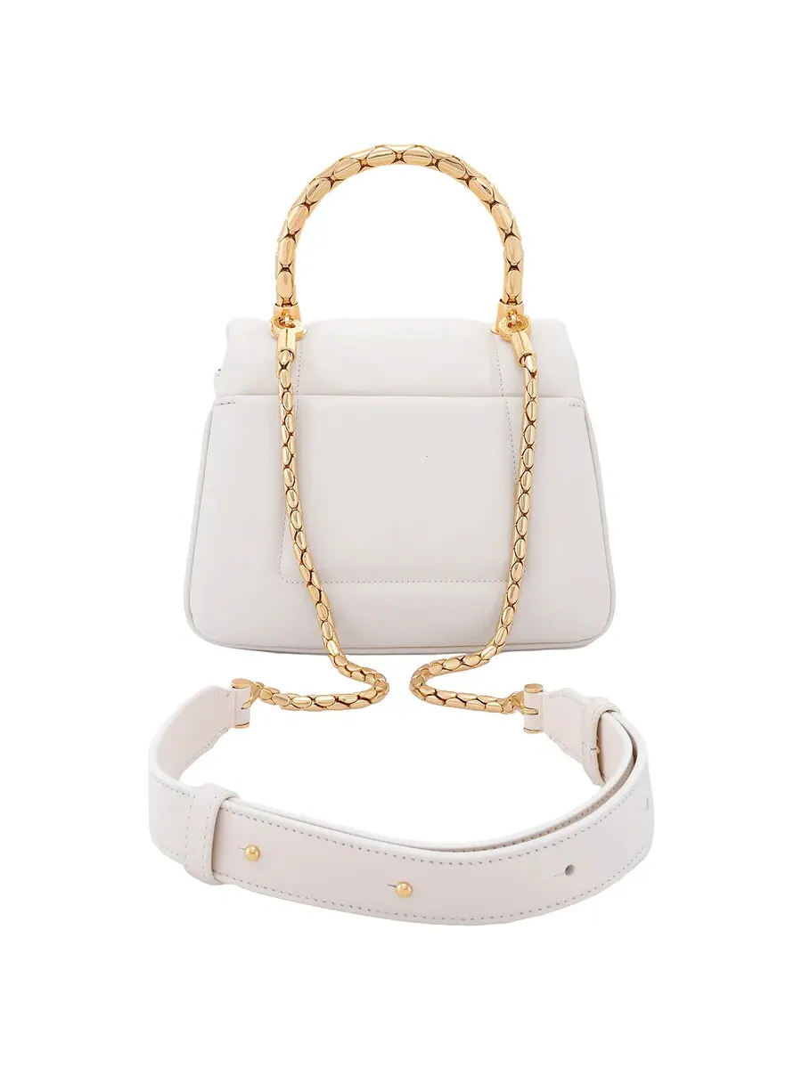 Женская сумка Bvlgari Serpenti Ivory с верхней ручкой обратного типа — изображение 3 из 4, слоновая кость