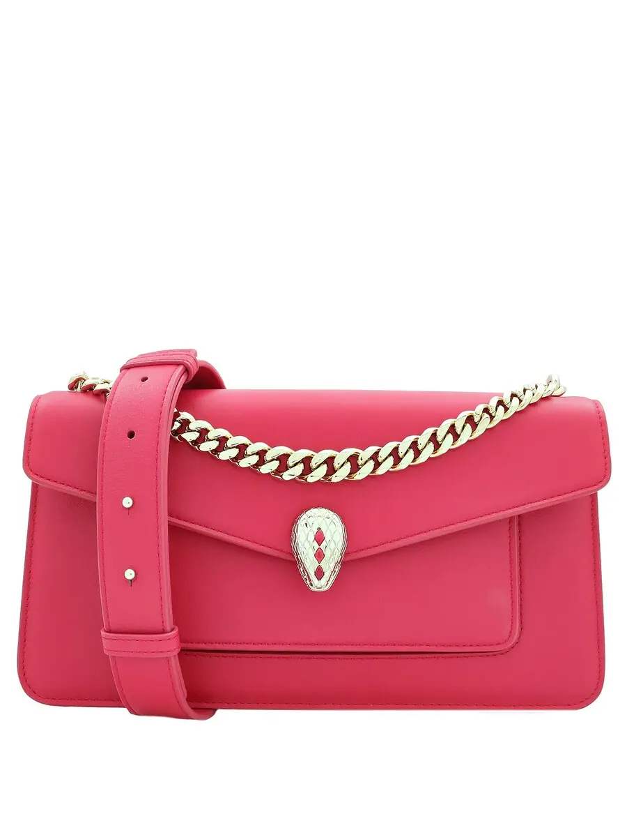 Средняя сумка Bvlgari Serpenti East-West Maxi на цепочке через плечо — изображение 1 из 6, фуксия