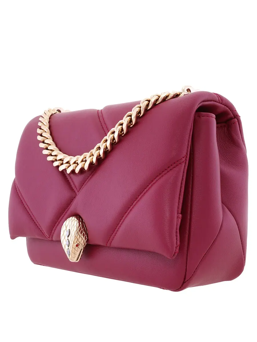 Сумка на плечо Bvlgari Serpenti Cabochon Maxi Chain — изображение 2 из 4, красный