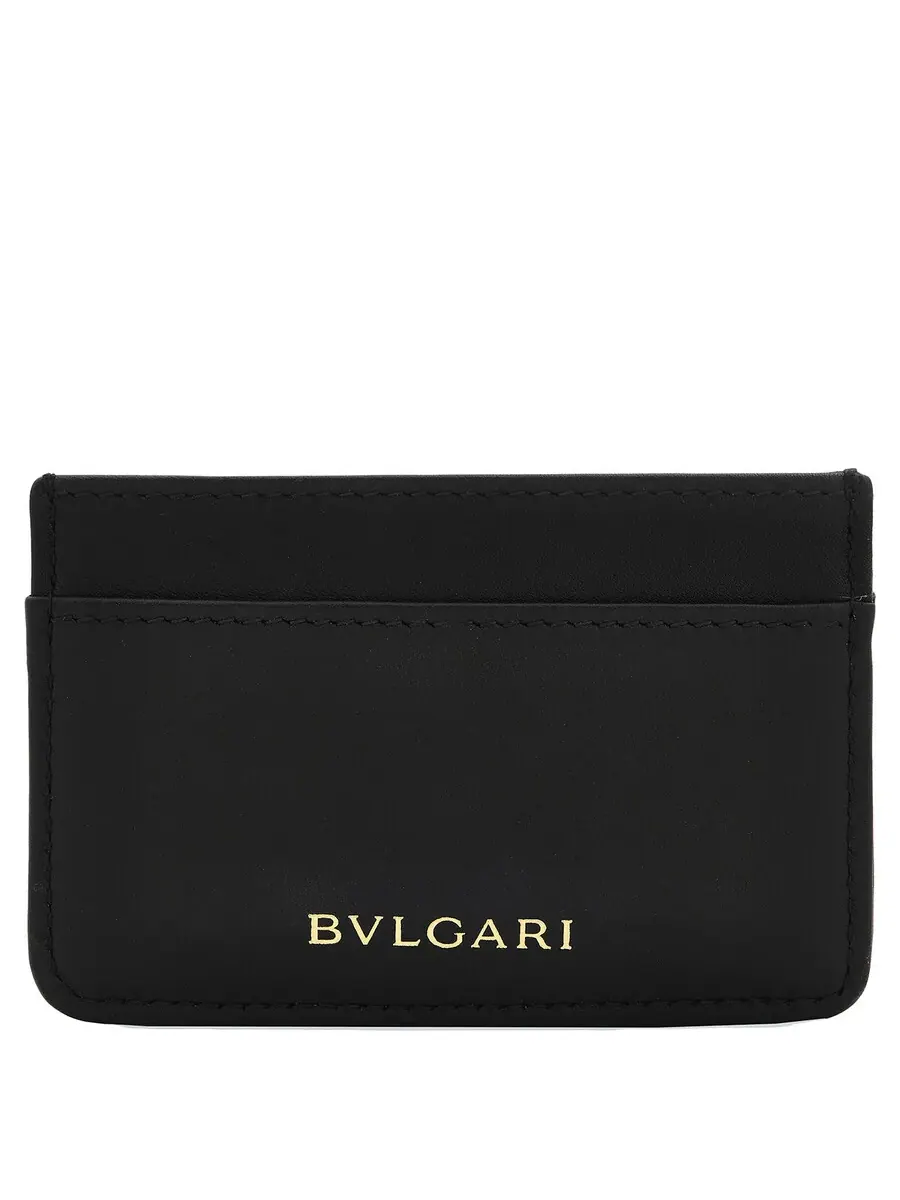Картхолдер Bvlgari Serpenti Cabochon из кожи — изображение 4 из 5, черный