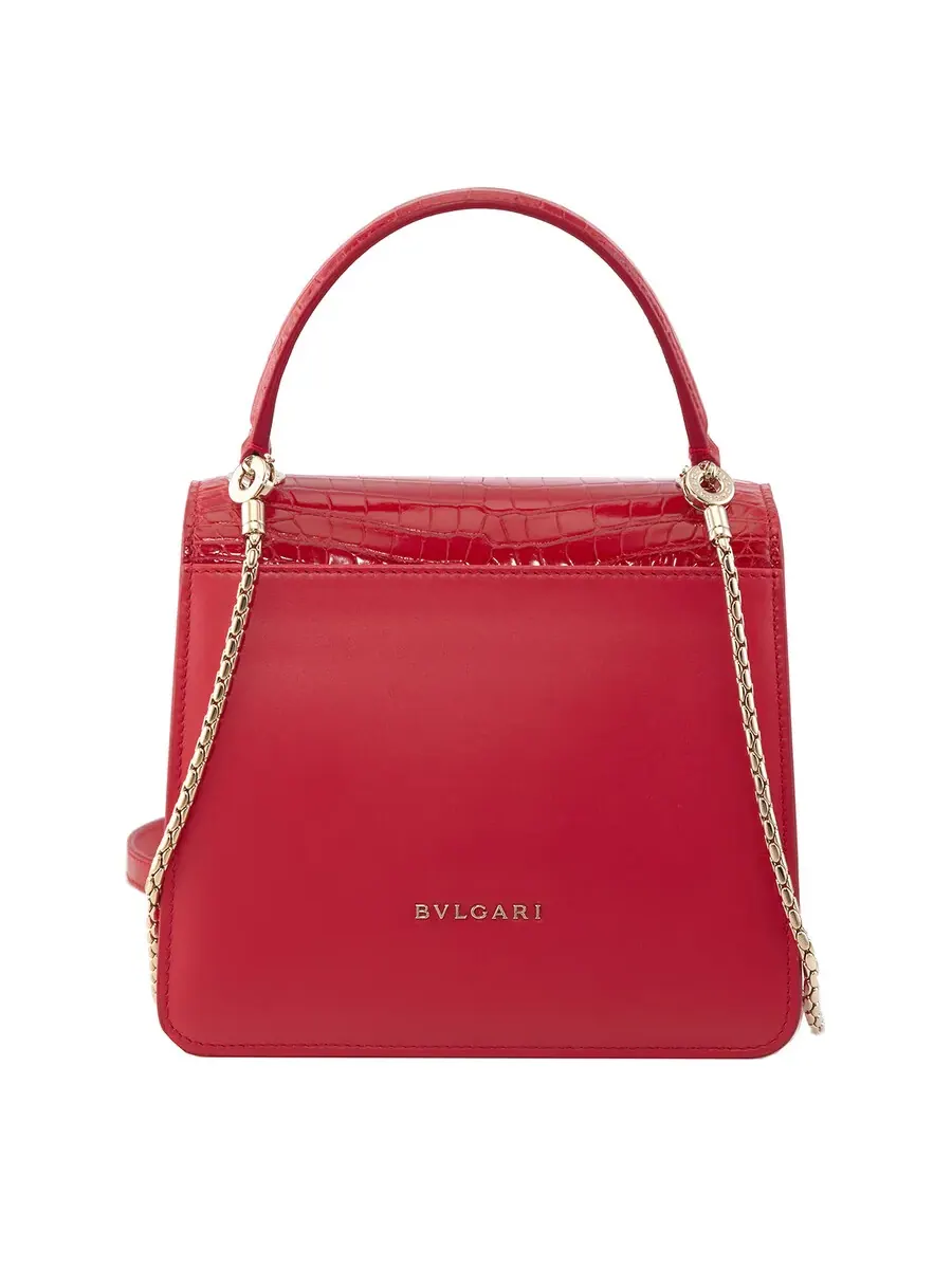 Сумка через плечо Bvlgari Serpenti Forever - красная — изображение 5 из 5, красный