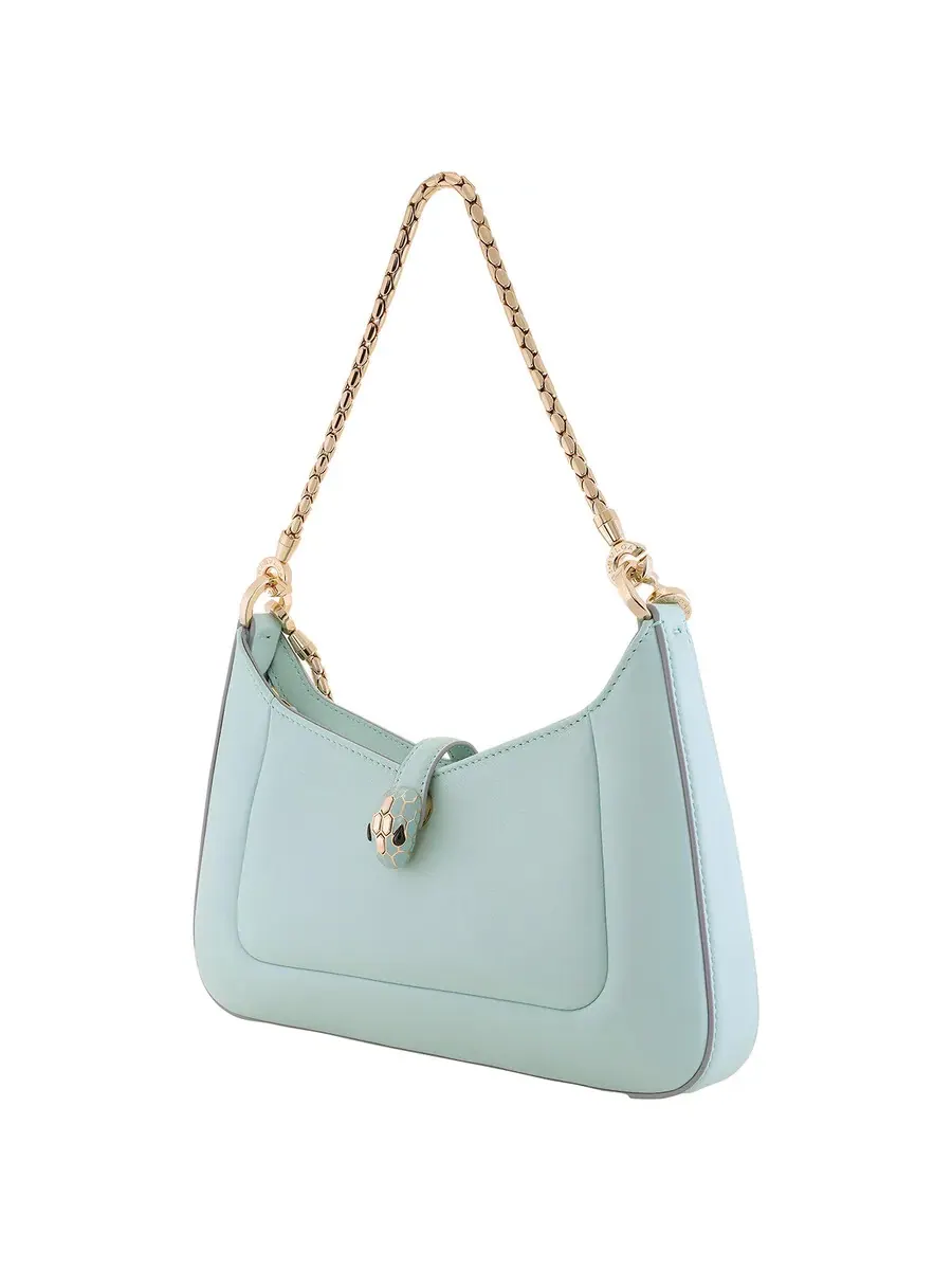 Маленькая сумка через плечо Bvlgari Serpenti Baia из кожи — 4