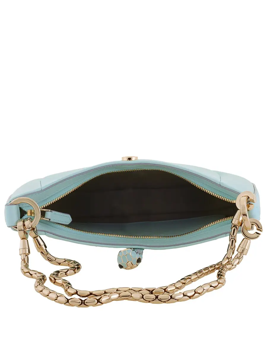 Маленькая сумка через плечо Bvlgari Serpenti Baia из кожи — 6