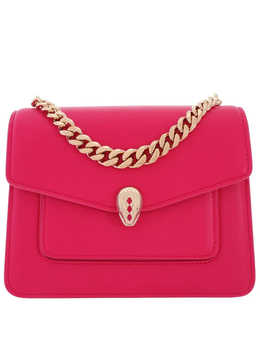 Маленькая сумка через плечо Bvlgari Serpenti Forever Maxi Chain 292030 — изображение 1 из 7, фуксия