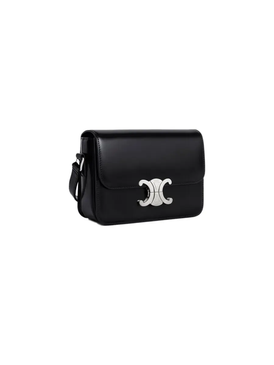 Сумка 250 Shiny из телячьей кожи Teen Triomphe черного цвета Celine — изображение 2 из 4, черный