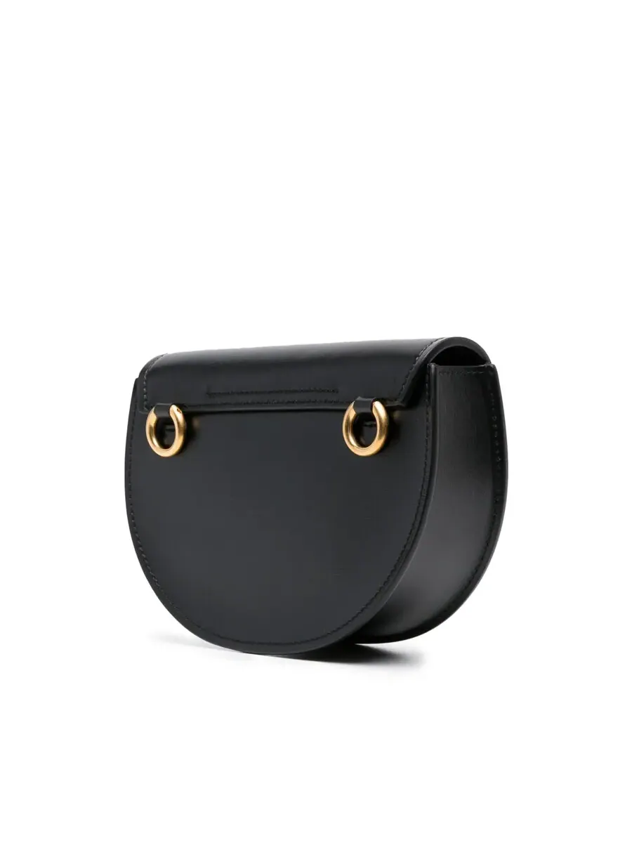 Сумка через плечо Chloé Marcie Mini Flap из кожи — изображение 3 из 5, черный