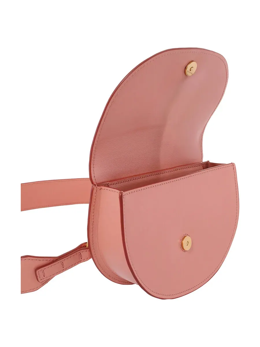 Сумка через плечо Chloé Mini Marcie Flap из мягкой кожи — изображение 5 из 5, розовый