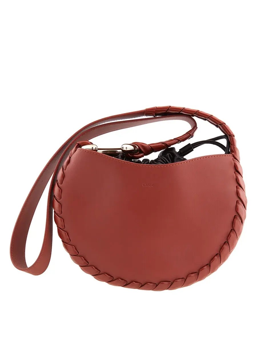 Маленькая сумка через плечо Chloé Sepia Brown Mate — изображение 1 из 5, коричневый