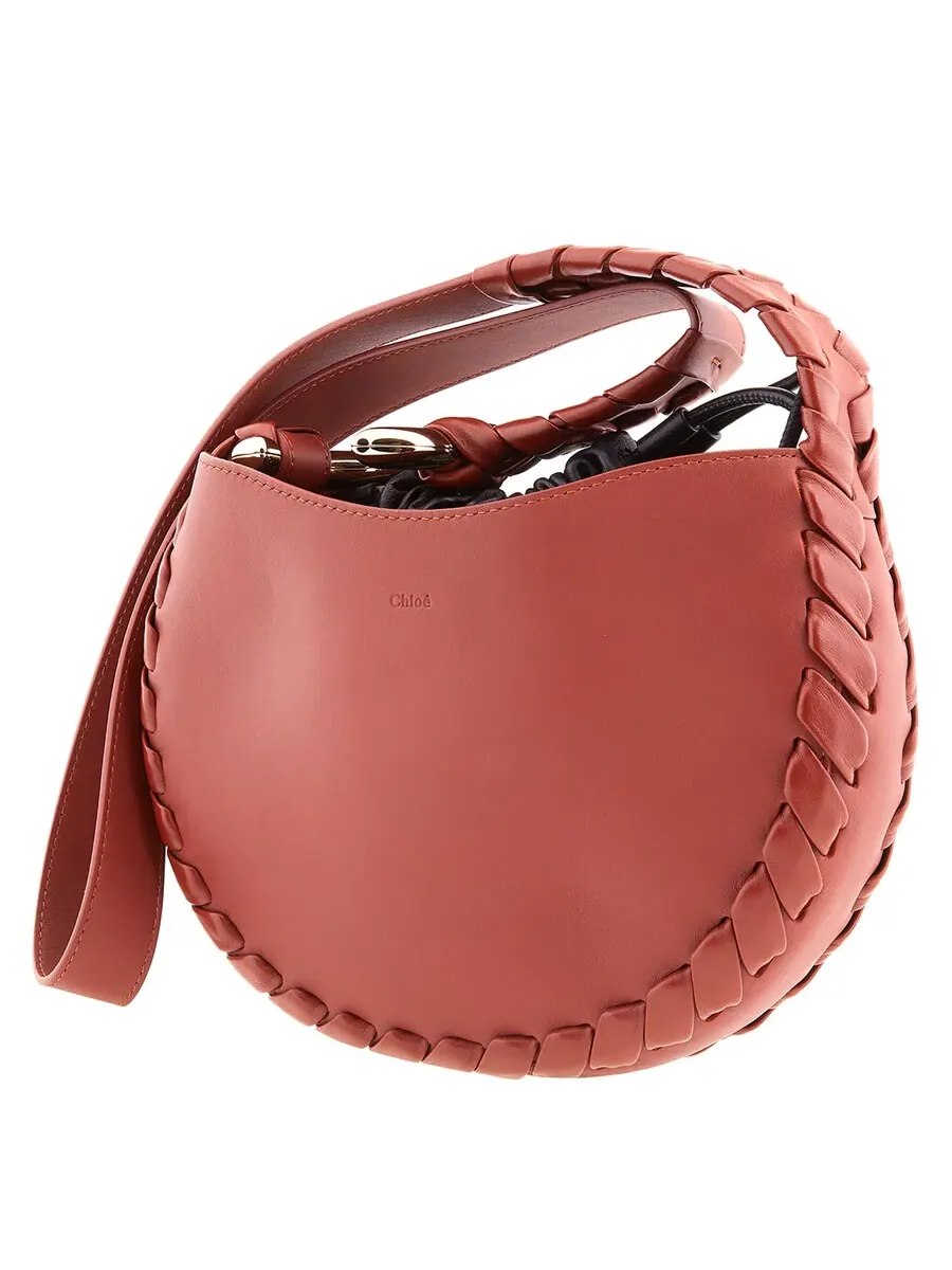 Маленькая сумка через плечо Chloé Sepia Brown Mate — изображение 3 из 5, коричневый