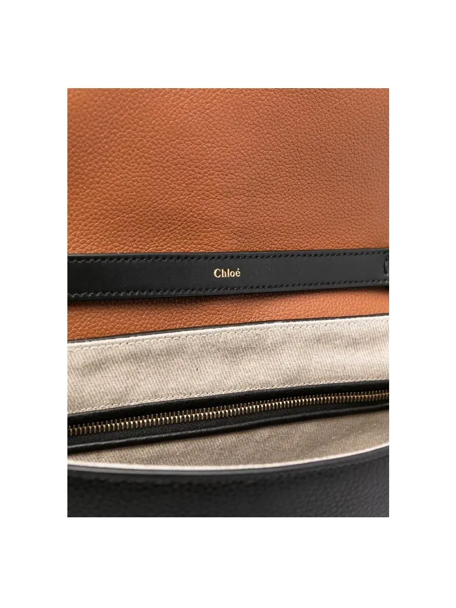 Сумка через плечо Chloé Soft Leather Penelope — изображение 3 из 4, черный