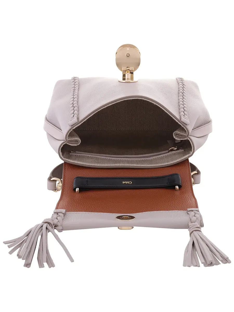 Маленькая сумка через плечо Chloé Penelope из мягкой кожи — изображение 5 из 5, фиолетовый
