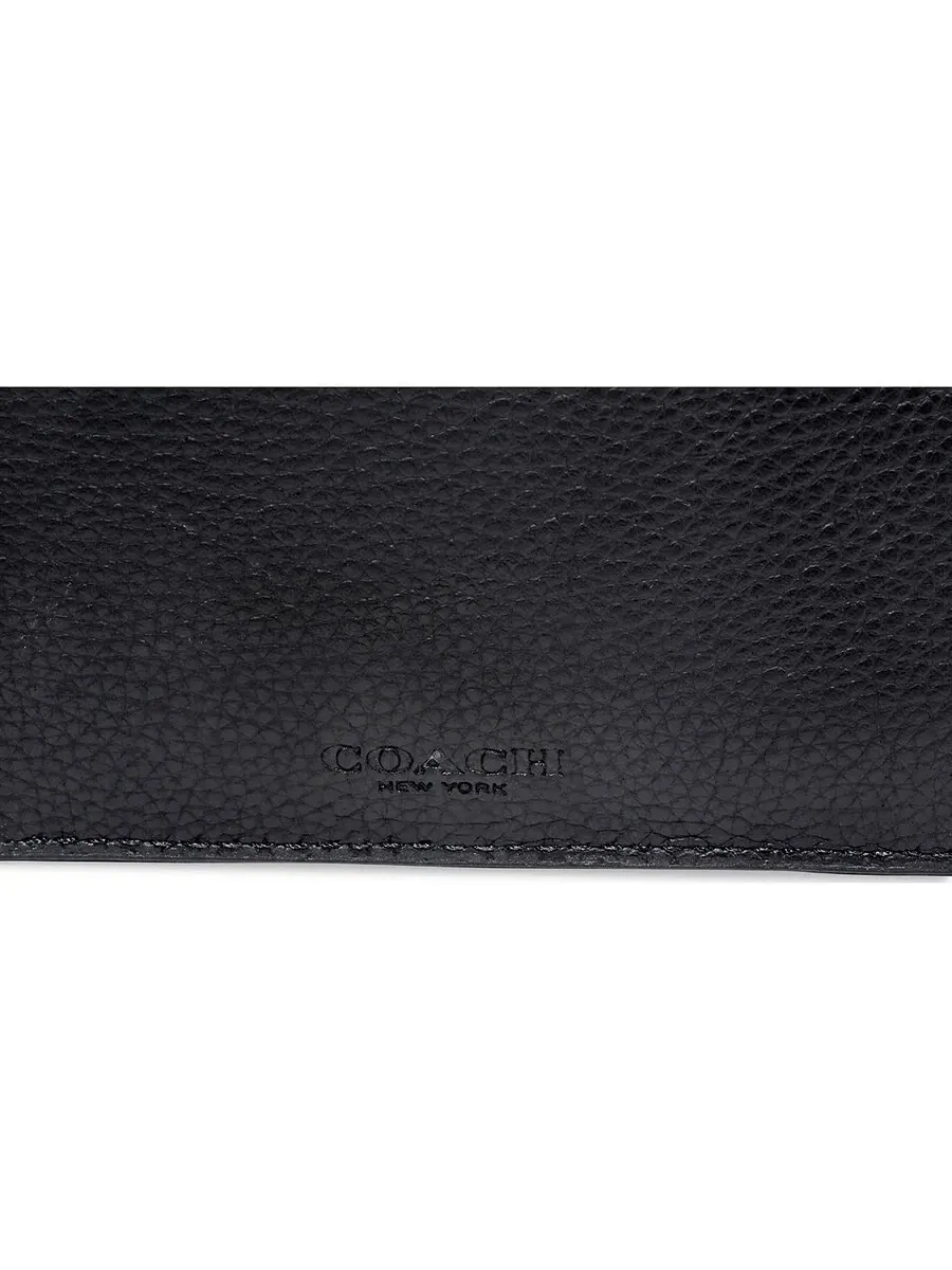 Футляр для карт с блокировкой на подкладке из канвы Coach Signature — изображение 5 из 7, хаки