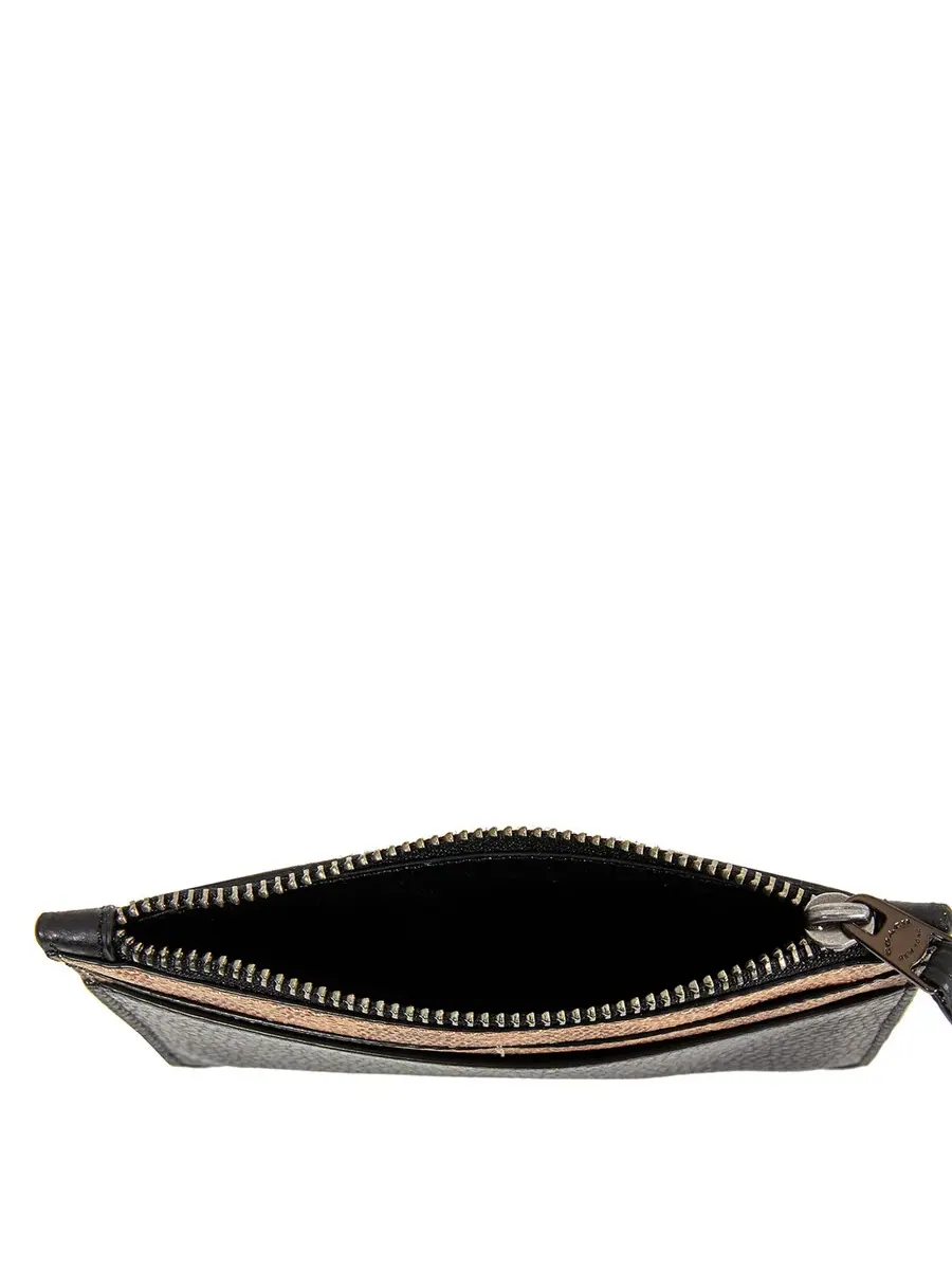 Футляр для карт с блокировкой на подкладке из канвы Coach Signature — изображение 6 из 7, хаки