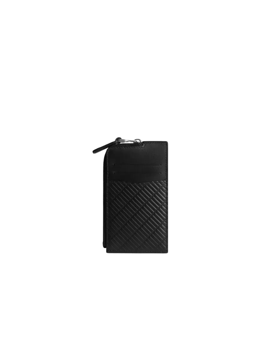 Кожаный футляр для карт Dunhill Contour на молнии — изображение 3 из 3, черный
