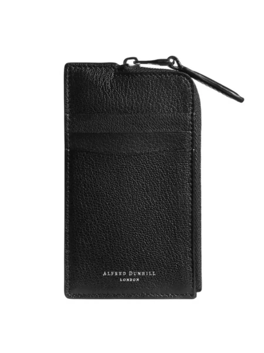 Футляр для карт из тонкой кожи Dunhill Duke — черный