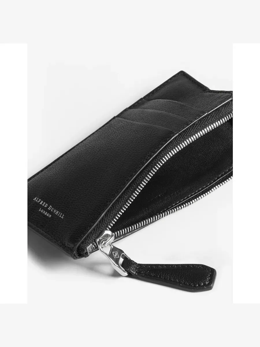 Футляр для карт из тонкой кожи Dunhill Duke — изображение 2 из 3, черный