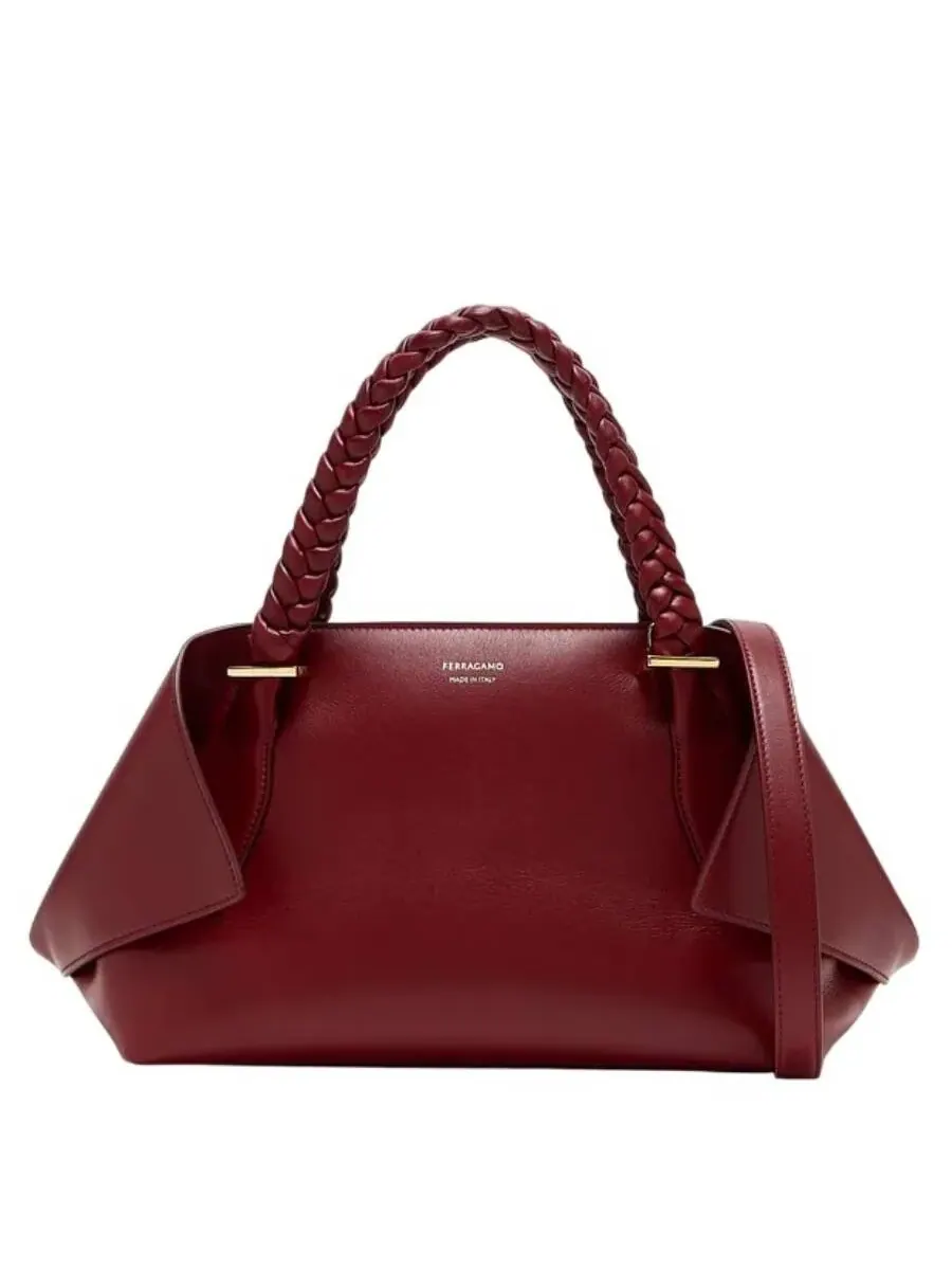 Сумка Ferragamo Burgundy Folded M — 1