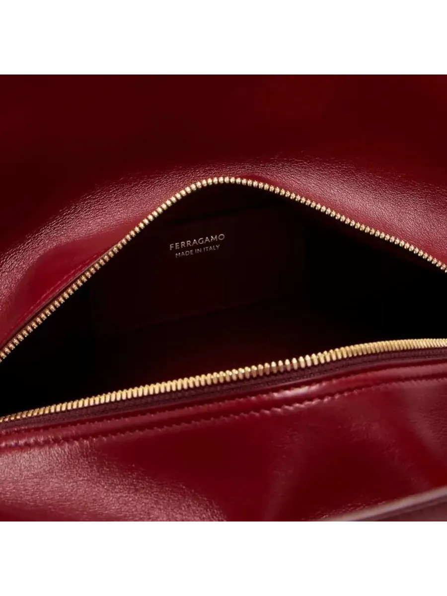 Сумка Ferragamo Burgundy Folded M — 3