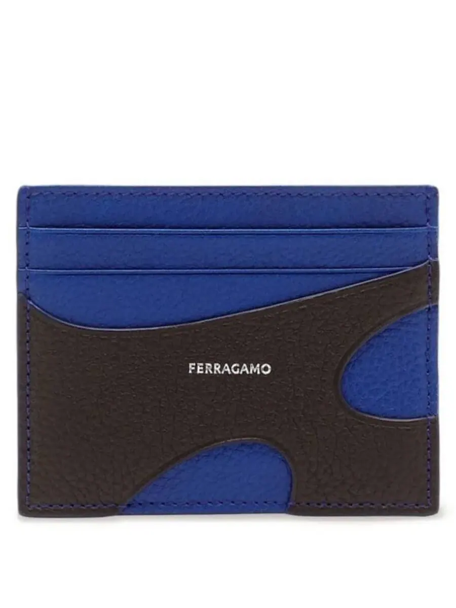 Визитница Ferragamo с вырезами — изображение 1 из 3, коричневый