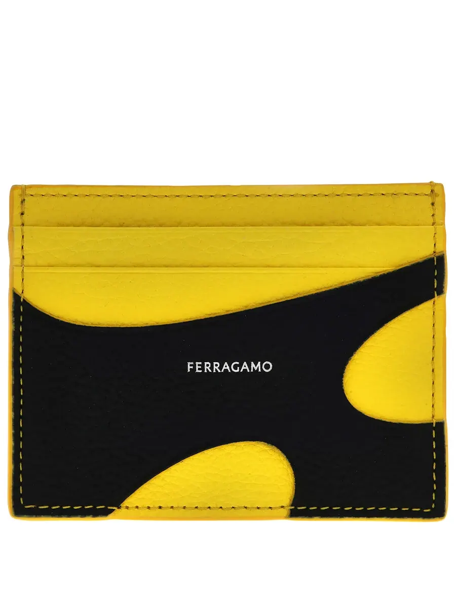 Визитница Ferragamo с вырезами — изображение 1 из 4, синий