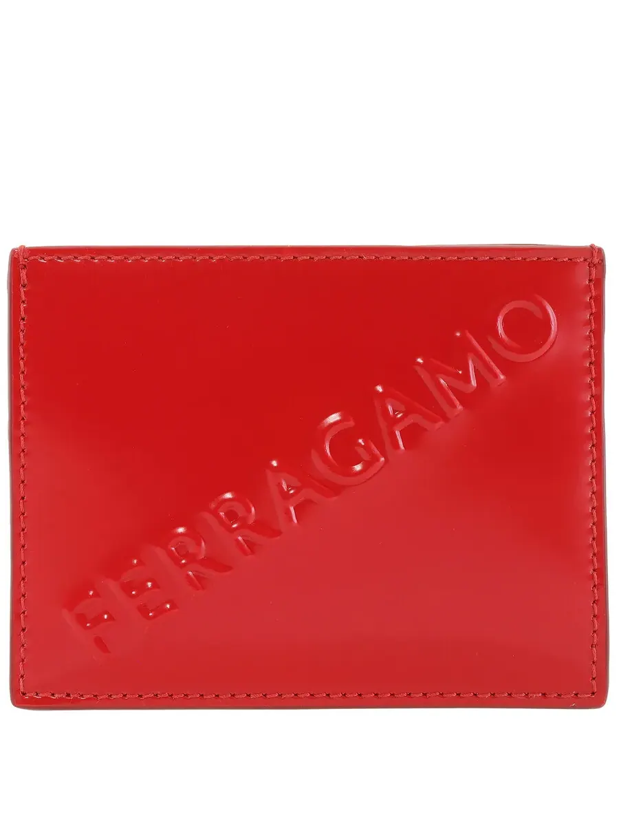 Визитница с тисненным логотипом Ferragamo