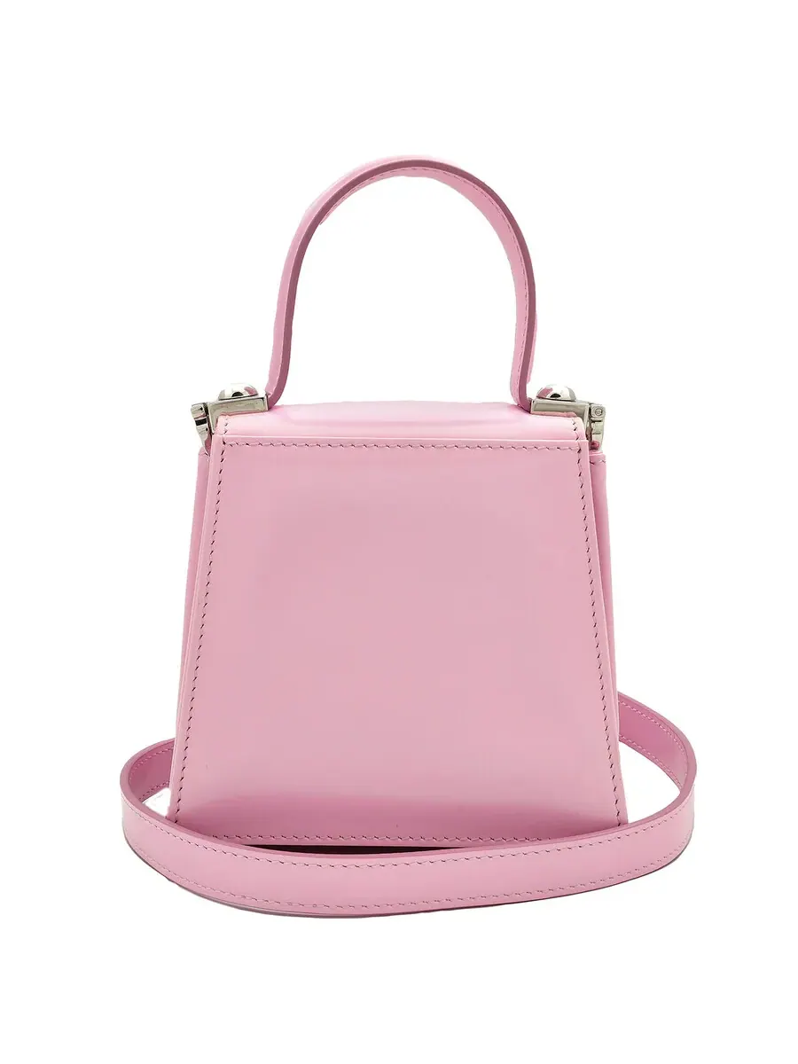 Женская розовая мини-сумка Ferragamo Iconic с верхней ручкой — 5