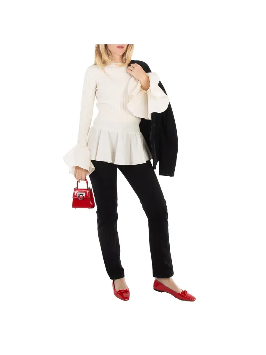 Женская сумка Ferragamo красного цвета Micro Iconic с верхней ручкой — 2