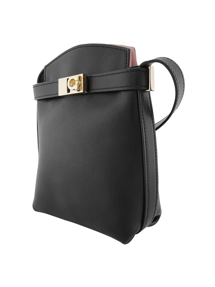 Сумка Ferragamo Leather Smartphone Holder — изображение 3 из 5, черный