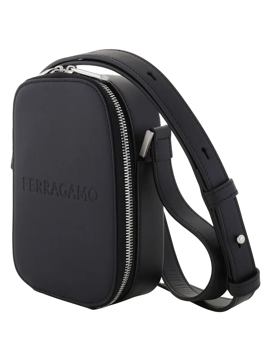 Сумка на плечо с вышитым логотипом Ferragamo — 3