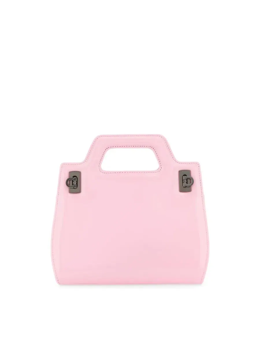 Сумка Ferragamo Mini Wanda с верхней ручкой из кожи — изображение 1 из 4, розовый
