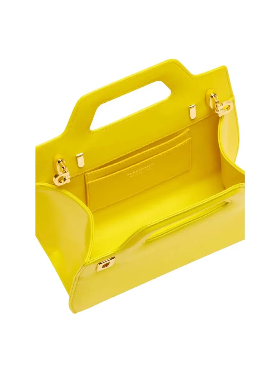 Сумка Ferragamo Mini Wanda с верхней ручкой из кожи — 4