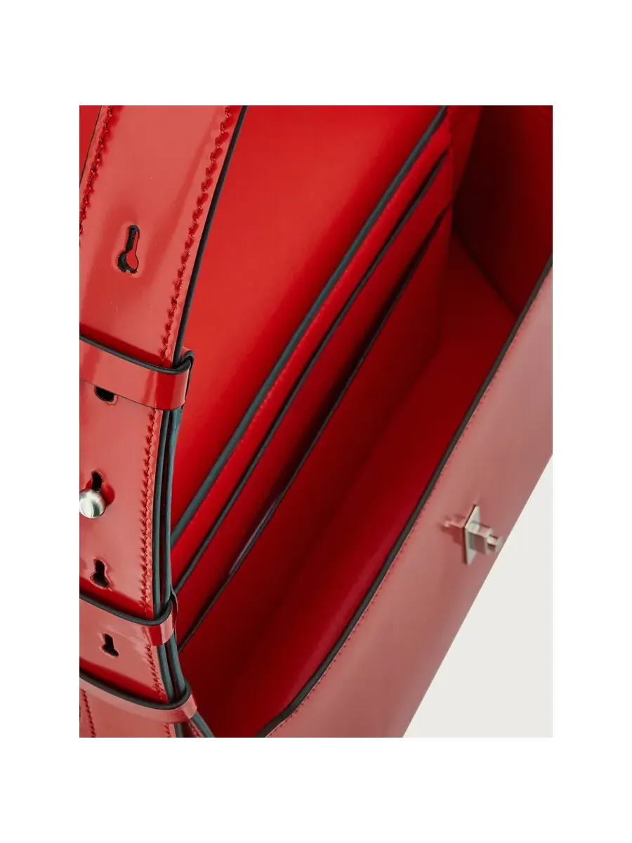 Красная геометрическая сумка через плечо Ferragamo (M) — изображение 4 из 4, красный