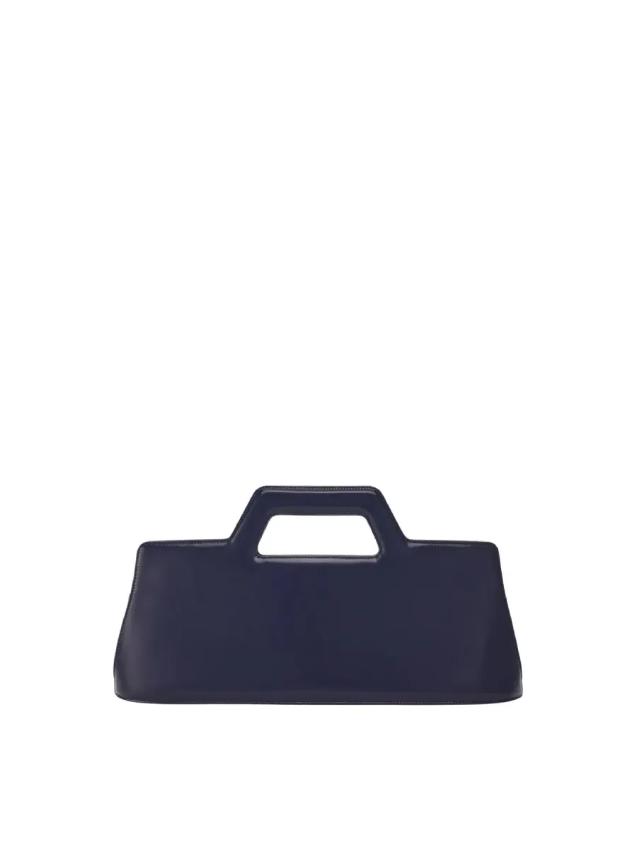 Сумка-тоут Ferragamo Wanda East West из телячьей кожи — изображение 2 из 6, синий