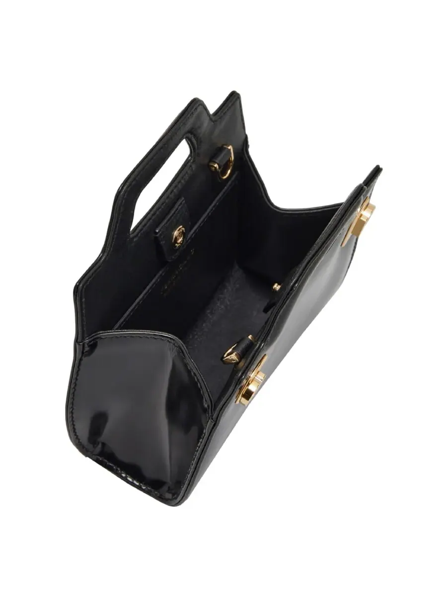 Кожаная сумка на плечо Ferragamo Wanda Micro — изображение 4 из 6, черный