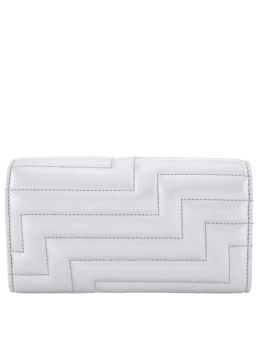 Кошелек Jimmy Choo Martina JC Emblem из кожи наппа Continental — изображение 5 из 6, серый