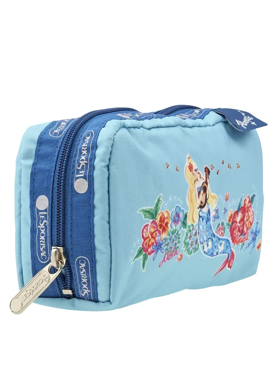 Сумка Le Sportsac Turquoise Rectangular Cosmetic Case — изображение 3 из 7, бирюзовый