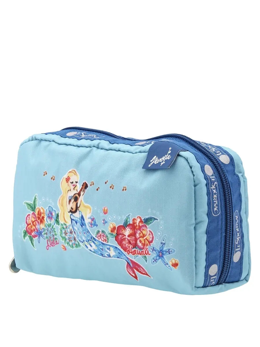 Сумка Le Sportsac Turquoise Rectangular Cosmetic Case — изображение 7 из 7, бирюзовый