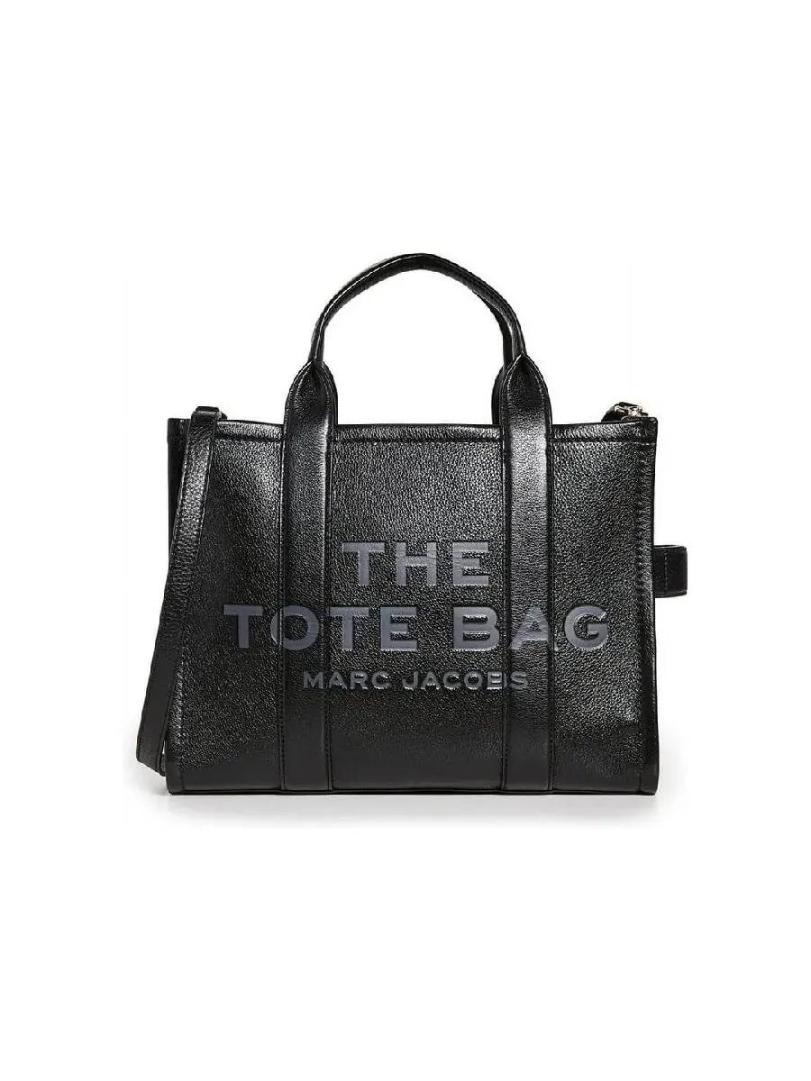 Marc Jacobs Кожаная средняя сумка-тоут — изображение 1 из 1, черный