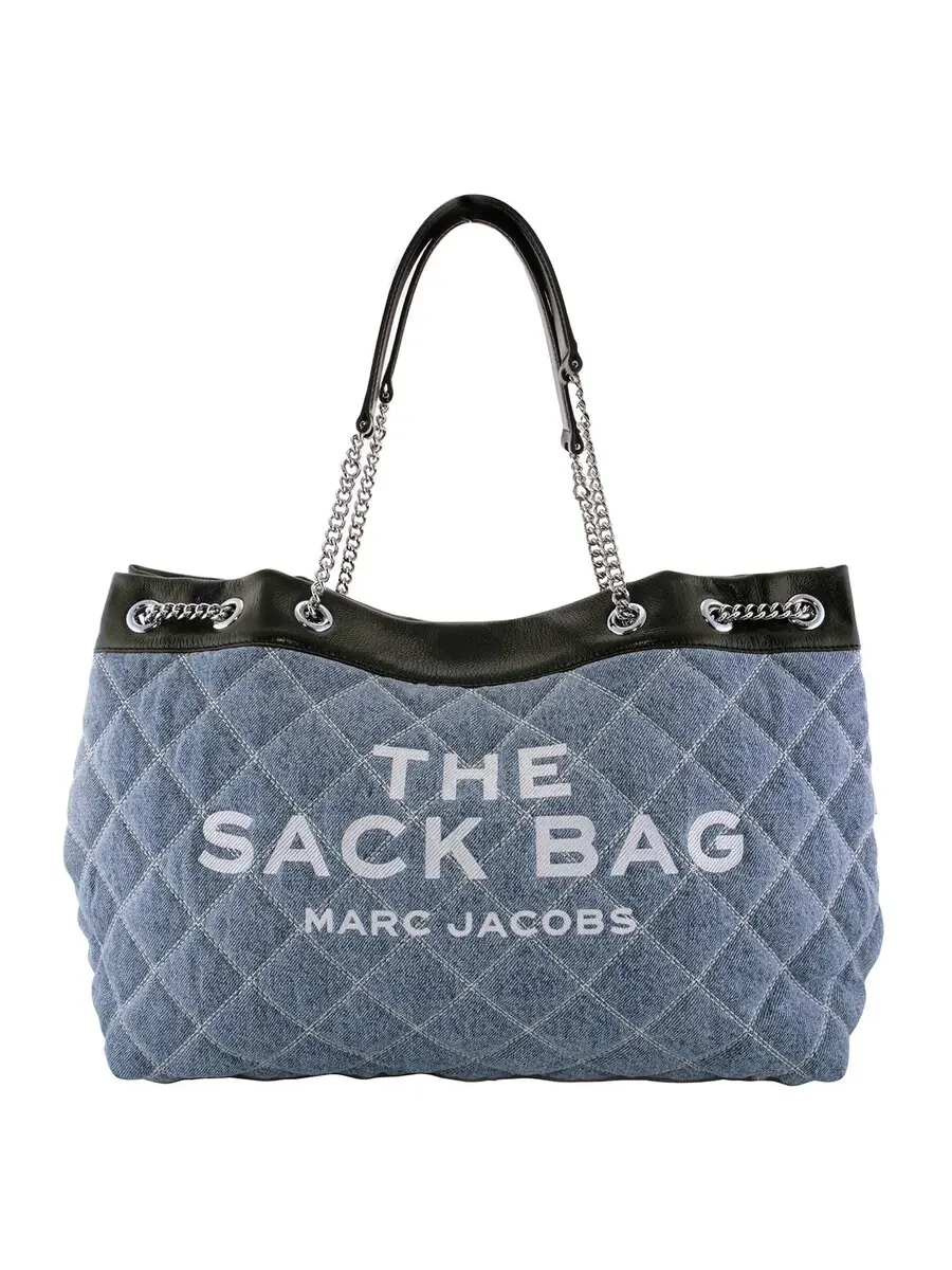 Сумка Marc Jacobs The Quilted Denim Chain Sack — изображение 1 из 5, индиго