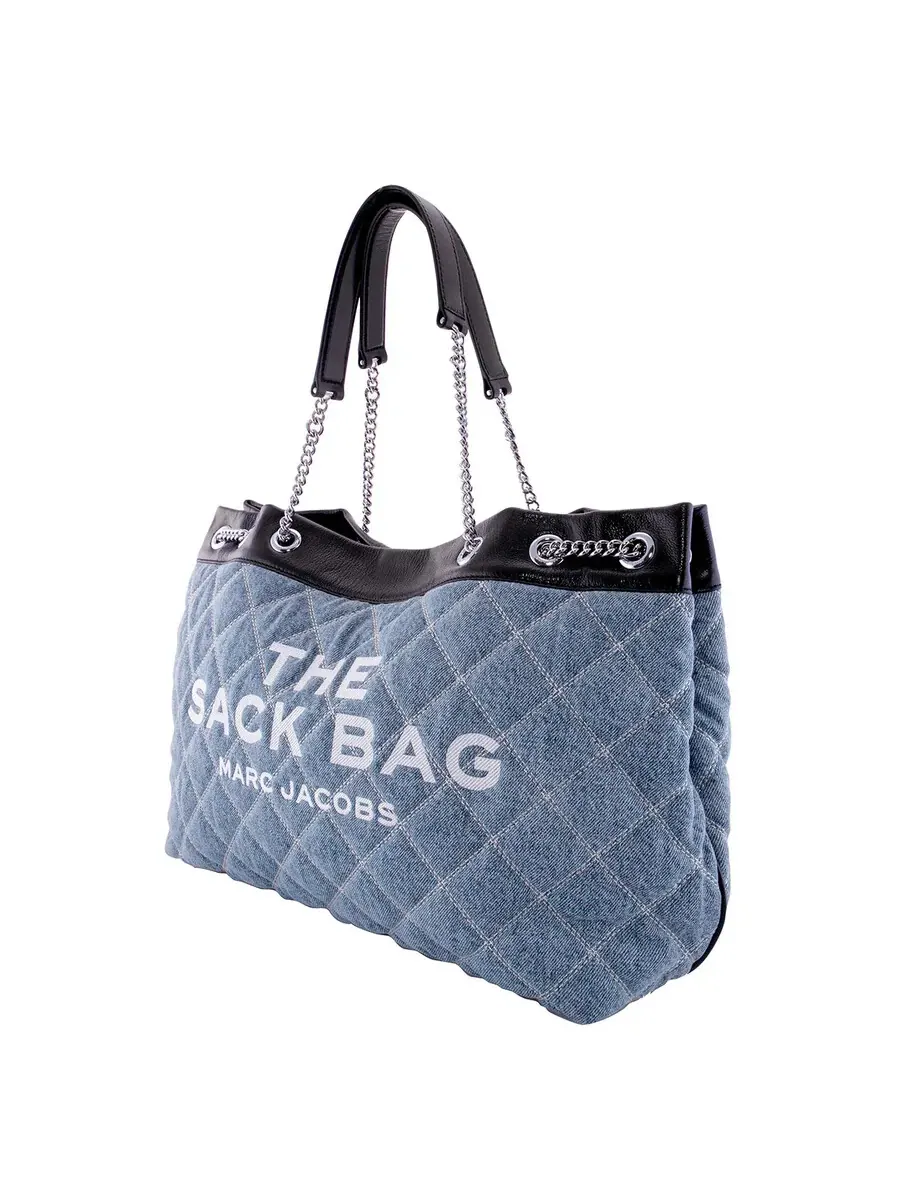 Сумка Marc Jacobs The Quilted Denim Chain Sack — изображение 3 из 5, индиго