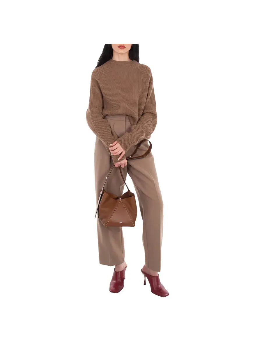 Маленькая сумка-ведро Max Mara из кожи с принтом оленя — 2
