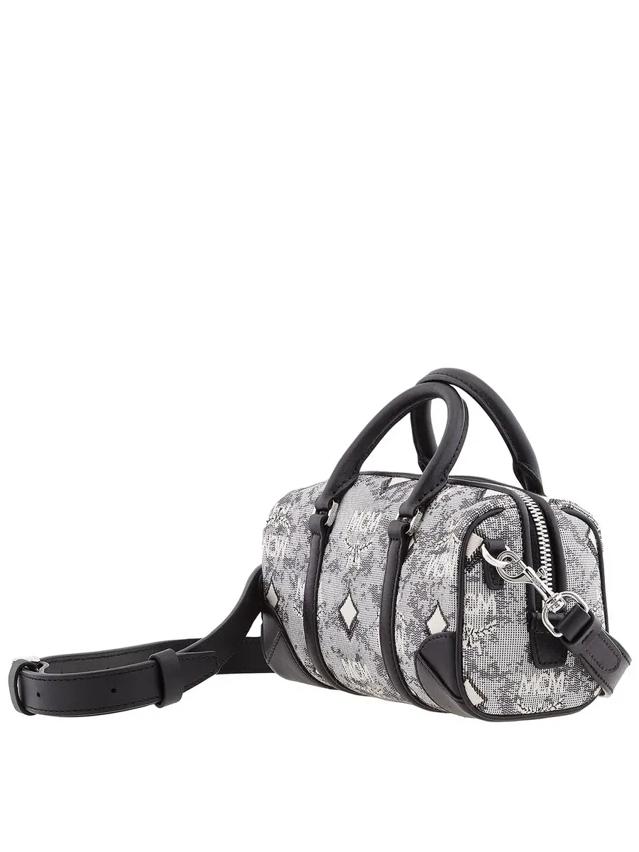 Сумка MCM Vintage Jacquard с монограммой Boston — изображение 3 из 5, серый
