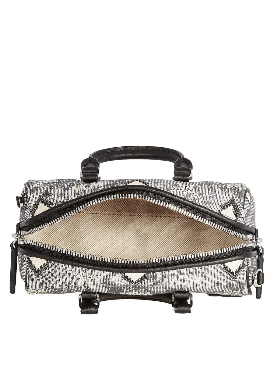 Сумка MCM Vintage Jacquard с монограммой Boston — изображение 5 из 5, серый