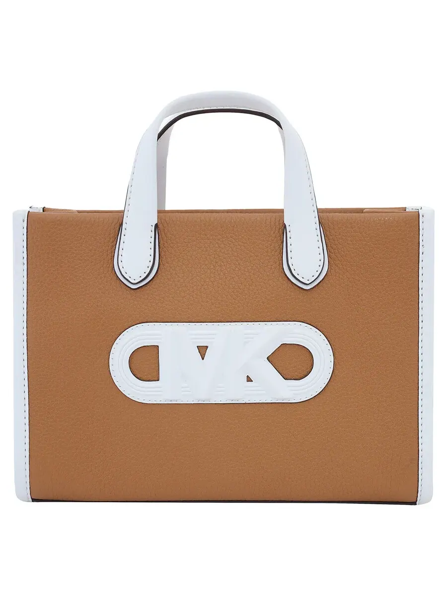 Женская сумка-мессенджер Michael Kors Gigi из тисненой кожи, коричневая — изображение 1 из 5, коричневый