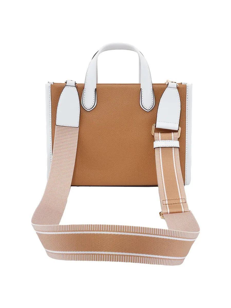 Женская сумка-мессенджер Michael Kors Gigi из тисненой кожи, коричневая — изображение 4 из 5, коричневый