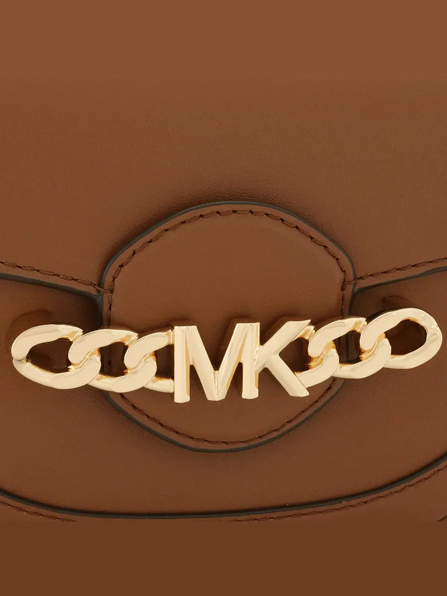 Женская сумка через плечо Michael Kors Hally из натуральной кожи — изображение 6 из 7, коричневый