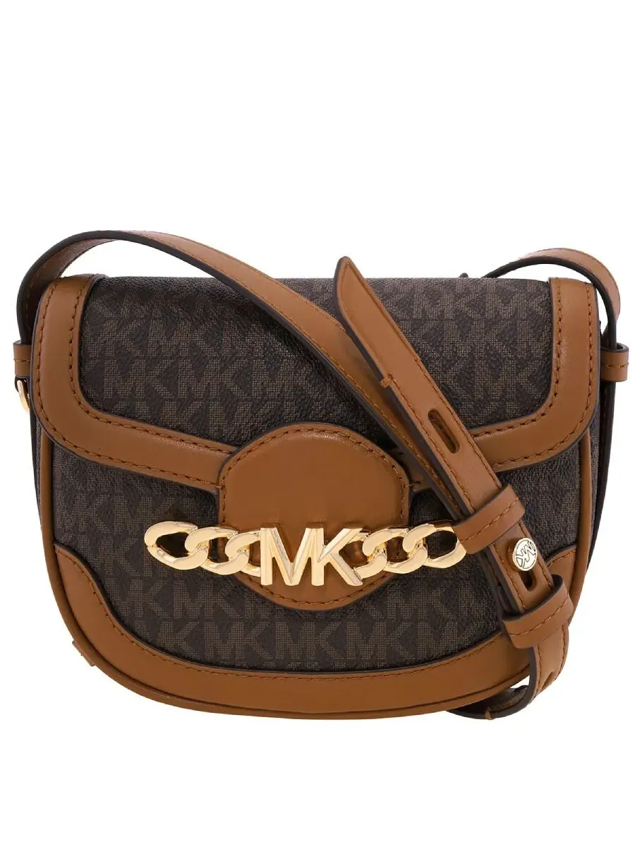 Женская сумка через плечо Michael Kors Hally мини, коричневая — изображение 1 из 7, коричневый