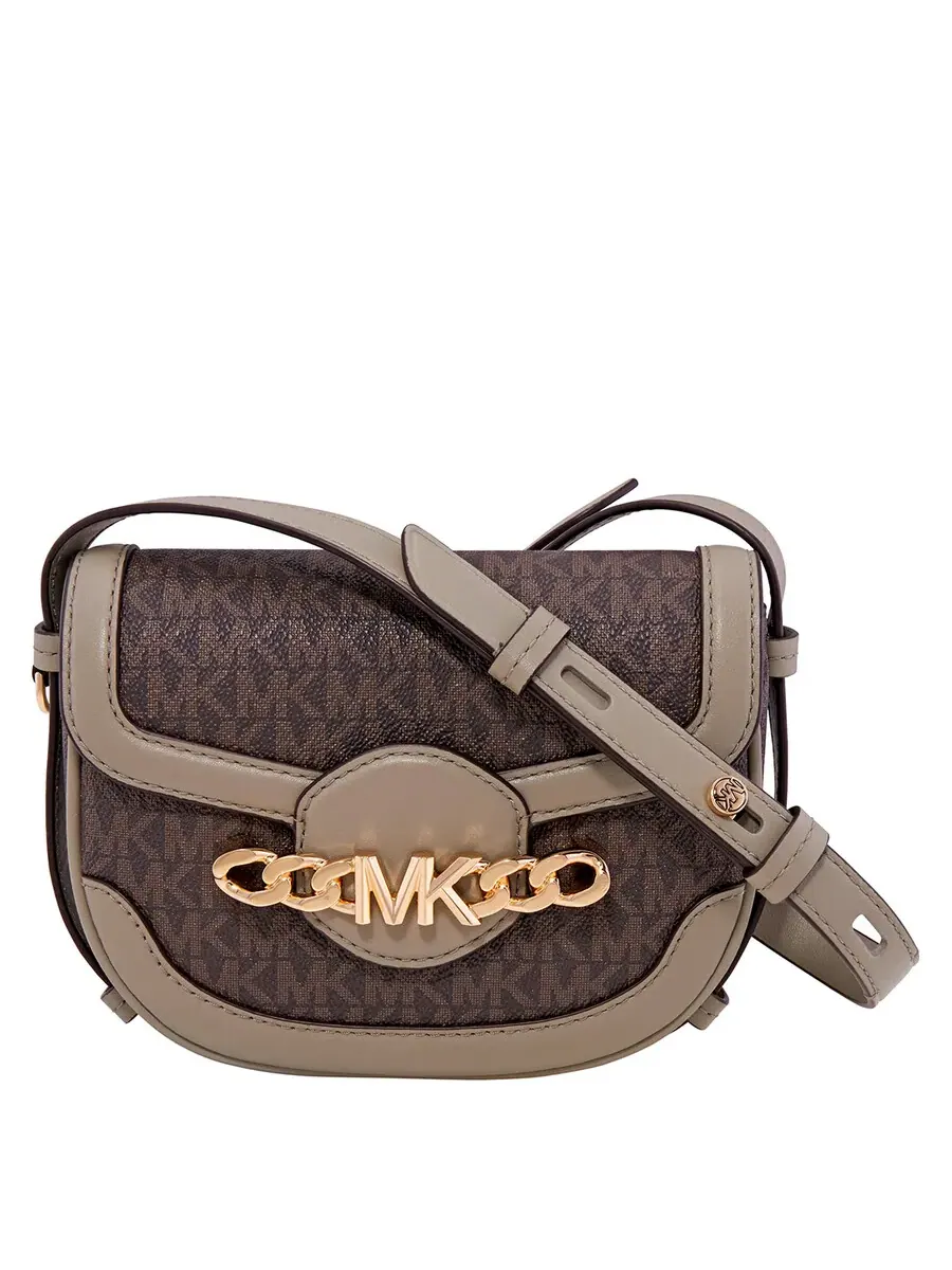 Женская сумка через плечо Michael Kors Hally, миниатюрная, с декором логотипом — 1