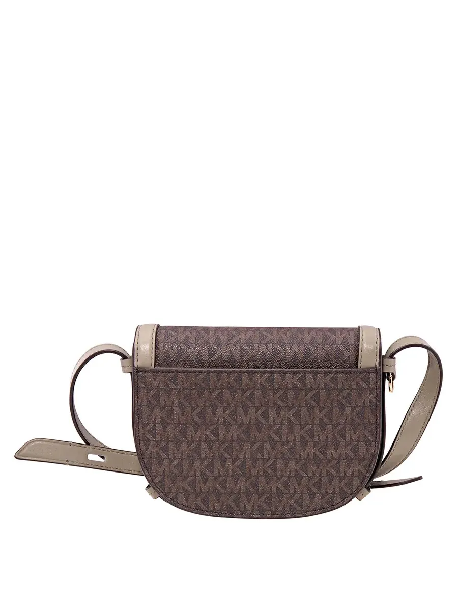 Женская сумка через плечо Michael Kors Hally, миниатюрная, с декором логотипом — 6