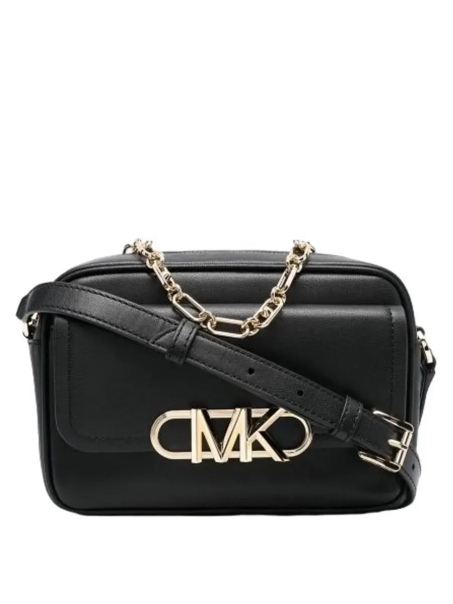 Средняя кожаная сумка через плечо Michael Kors Parker — изображение 1 из 4, черный